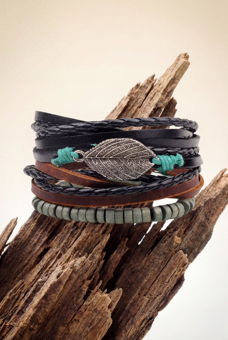 Silver Leaf Bracelet Pack