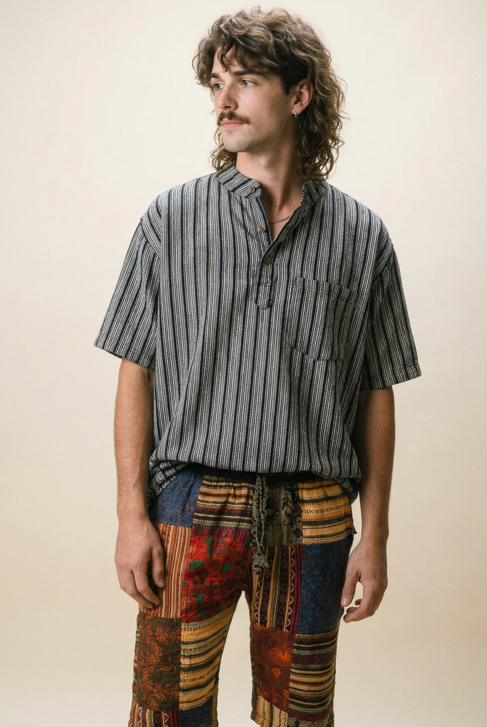 Saffron Nomad Patch Shorts