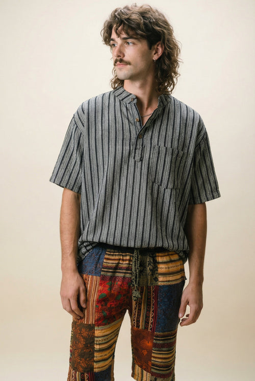 Saffron Nomad Patch Shorts
