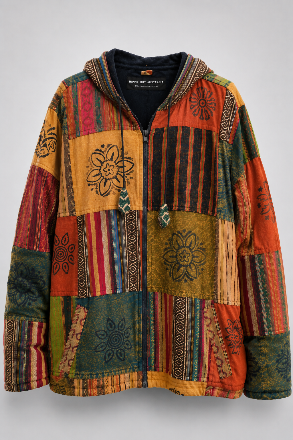 Orange Horizon Patchwork Jacket