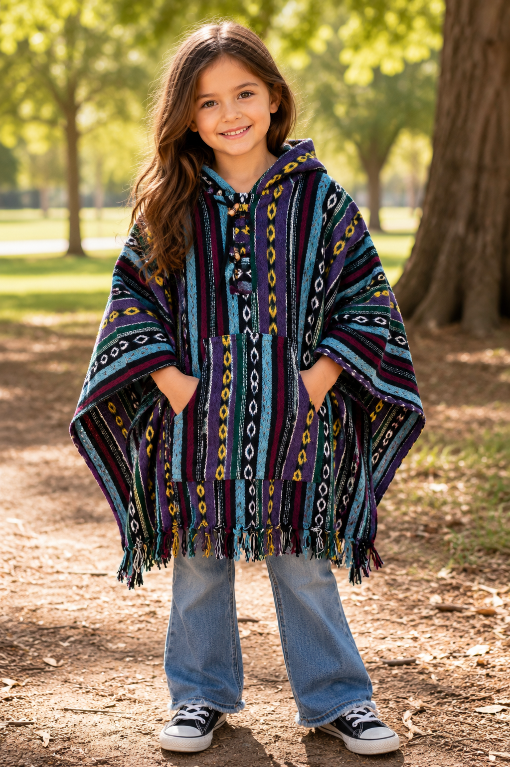 Kids Enchanted Forest Poncho