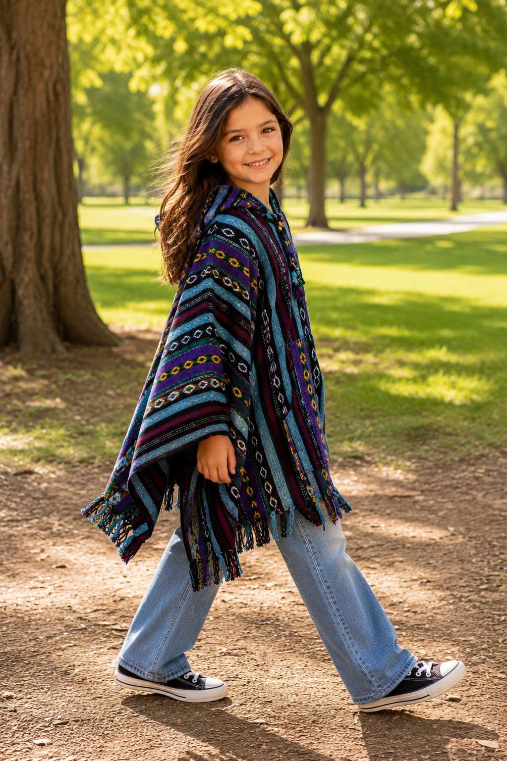 Kids Enchanted Forest Poncho