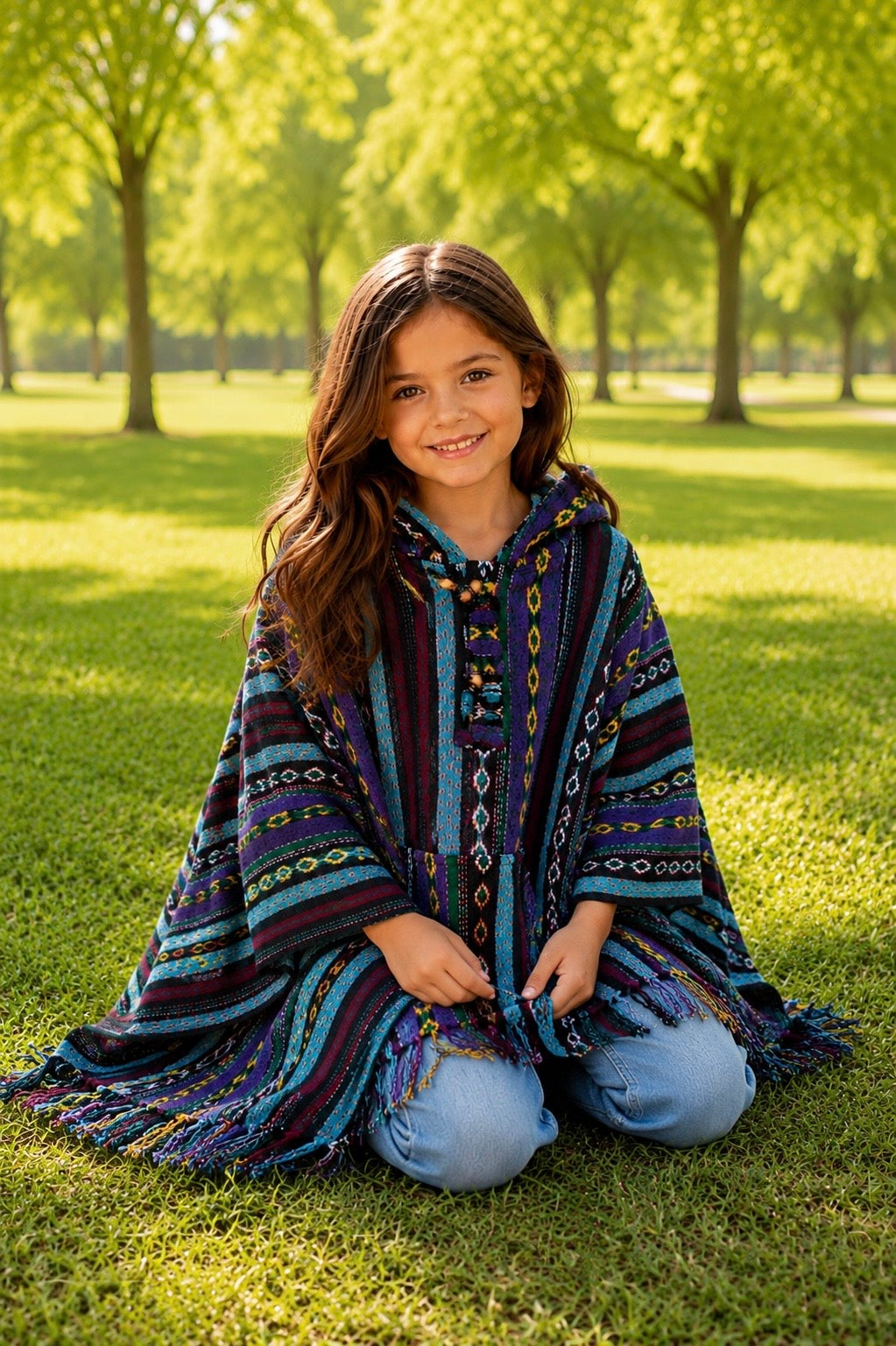 Kids Enchanted Forest Poncho