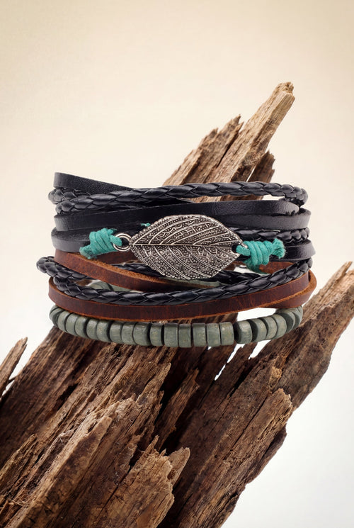 Silver Leaf Bracelet Pack