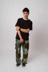 Green Patchwork Pants