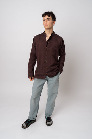 Oak Button-up Shirt, worn with light jeans