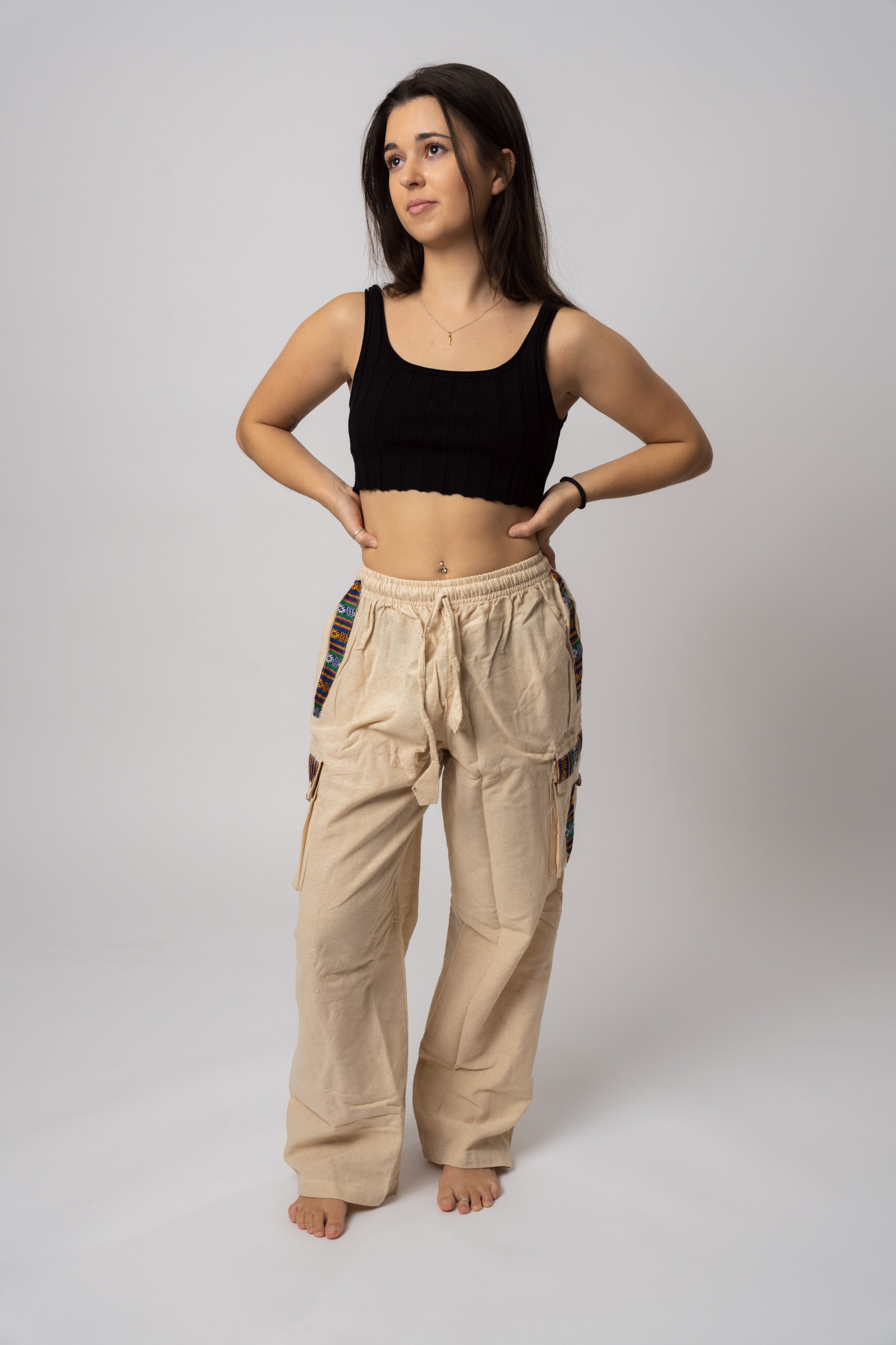 Beige Hippie Pants