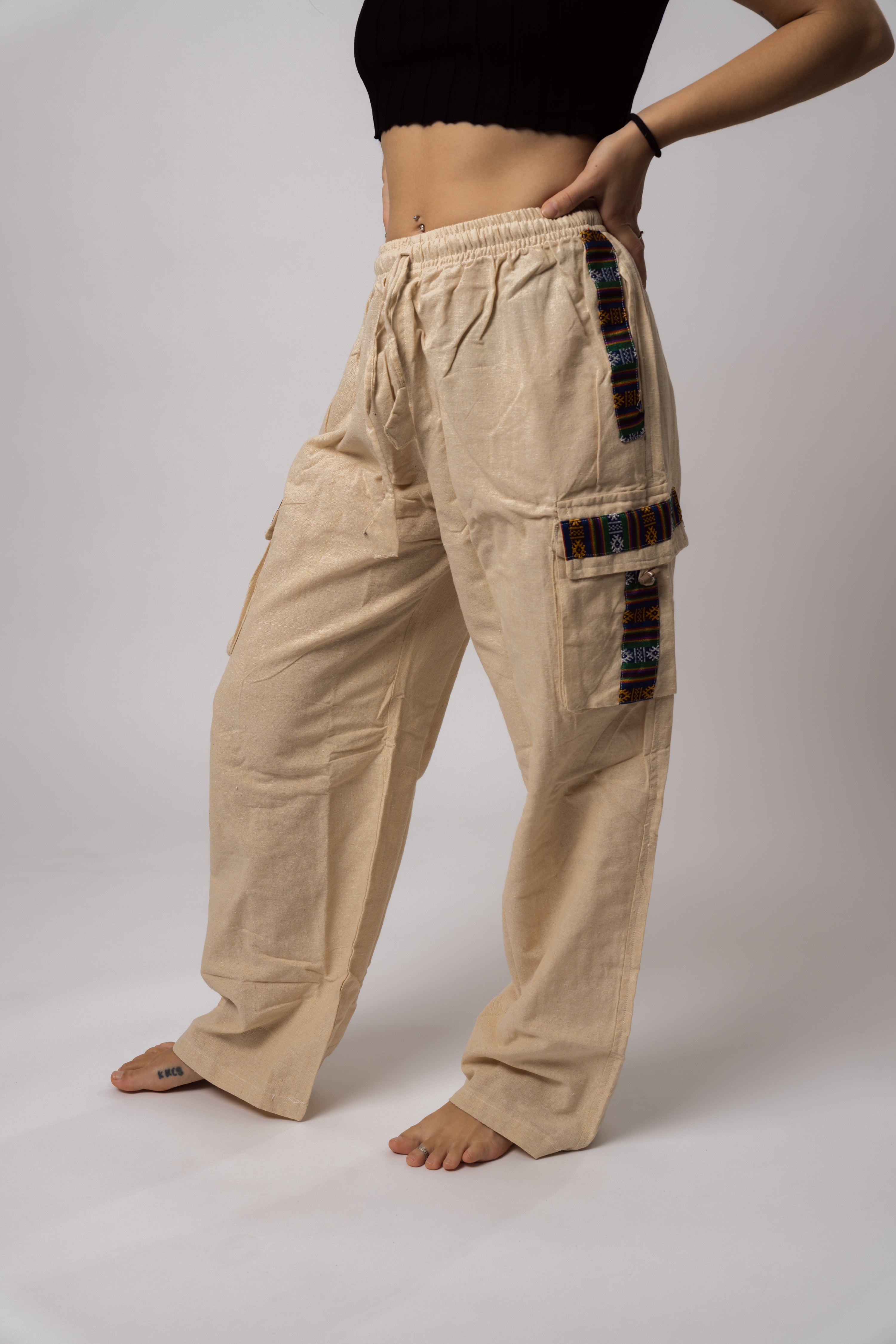Beige Hippie Pants