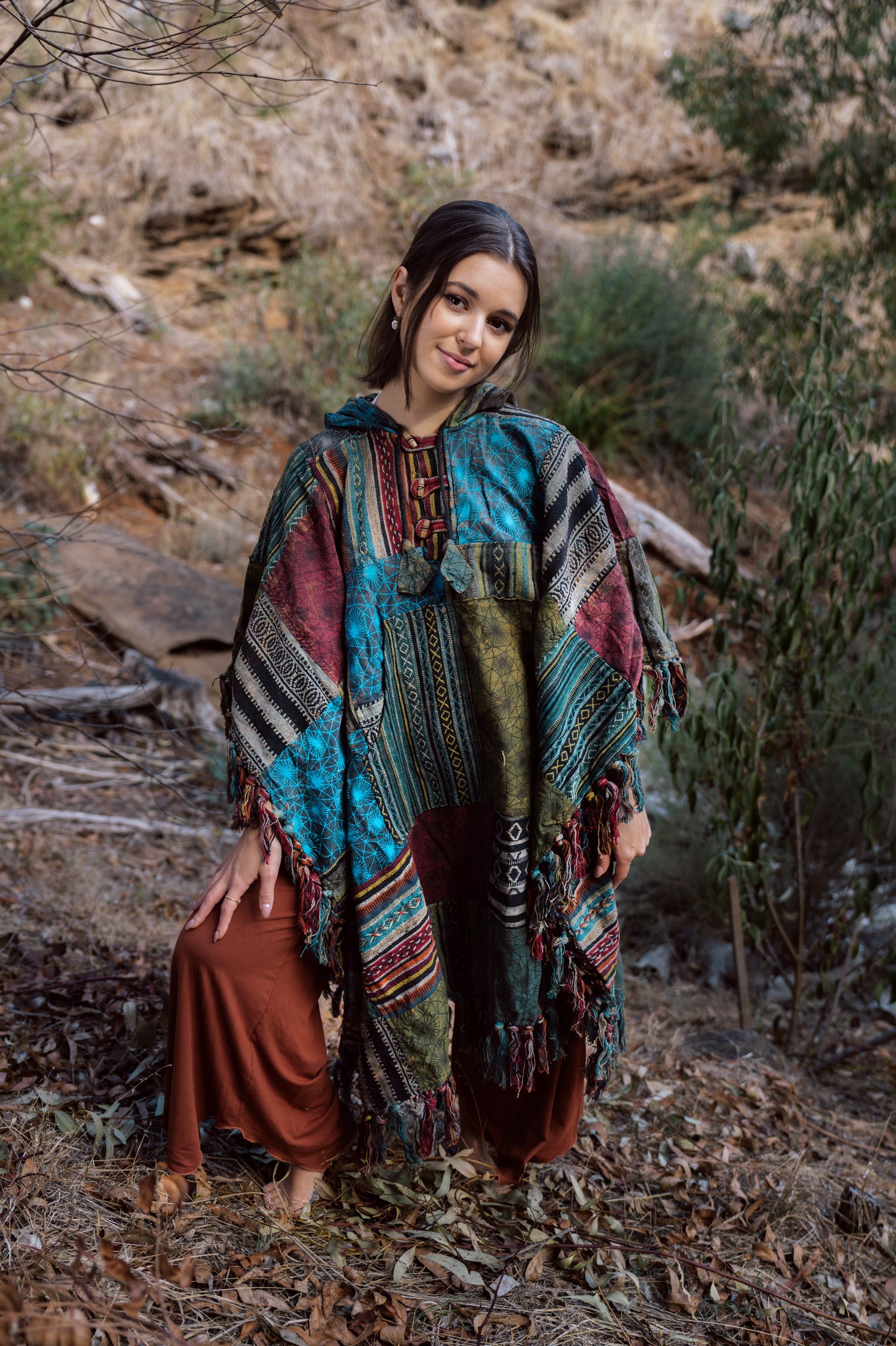 Bluegrass Patchwork Poncho