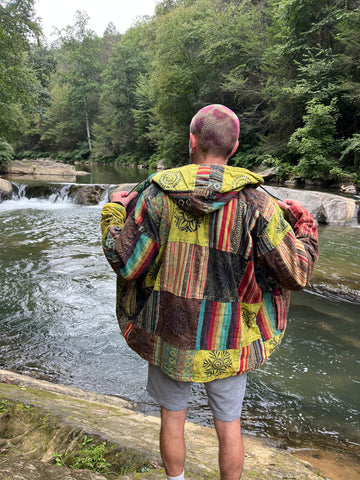 Green Horizon Patchwork Jacket