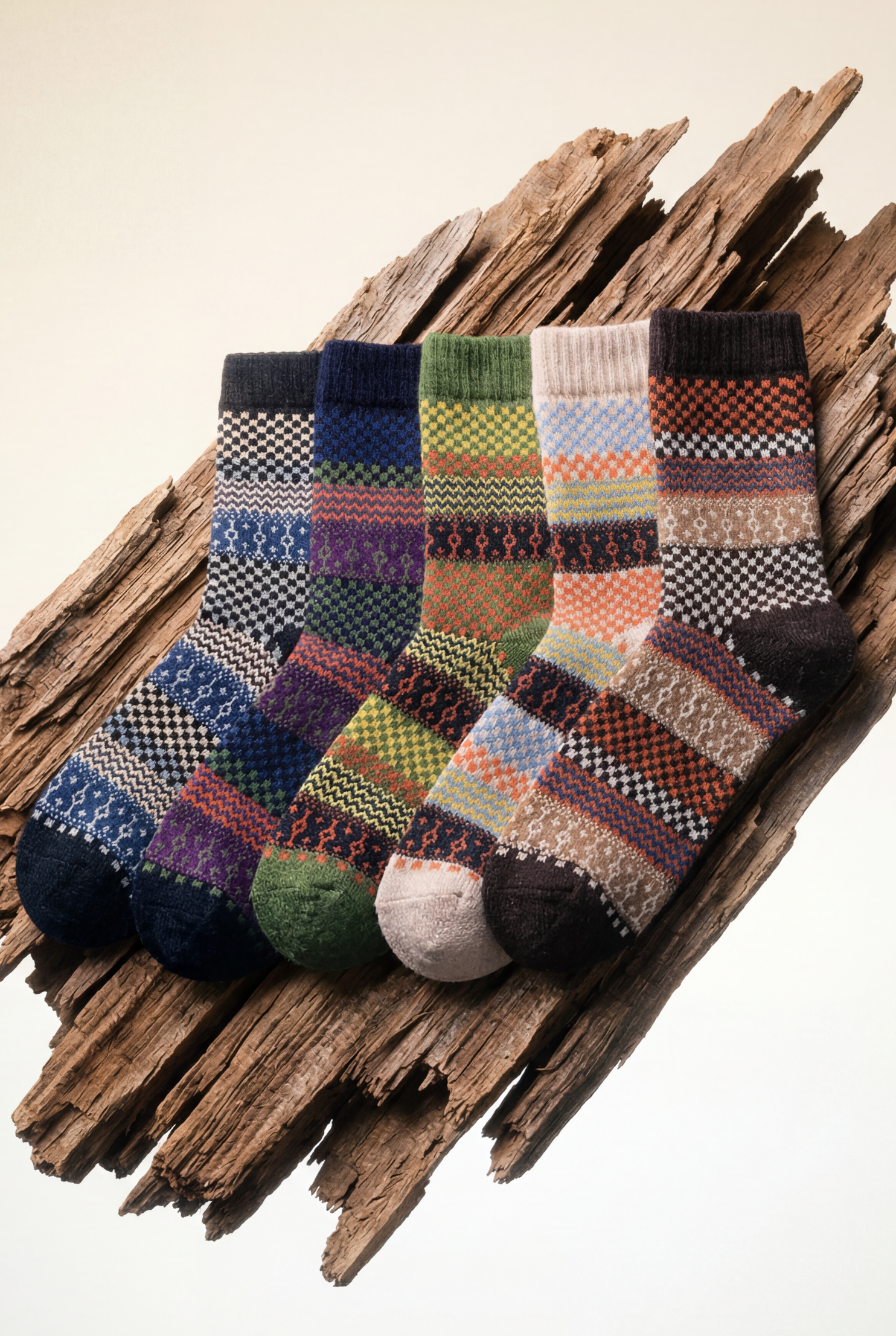 Rustwood Weave Socks - 5 Pack