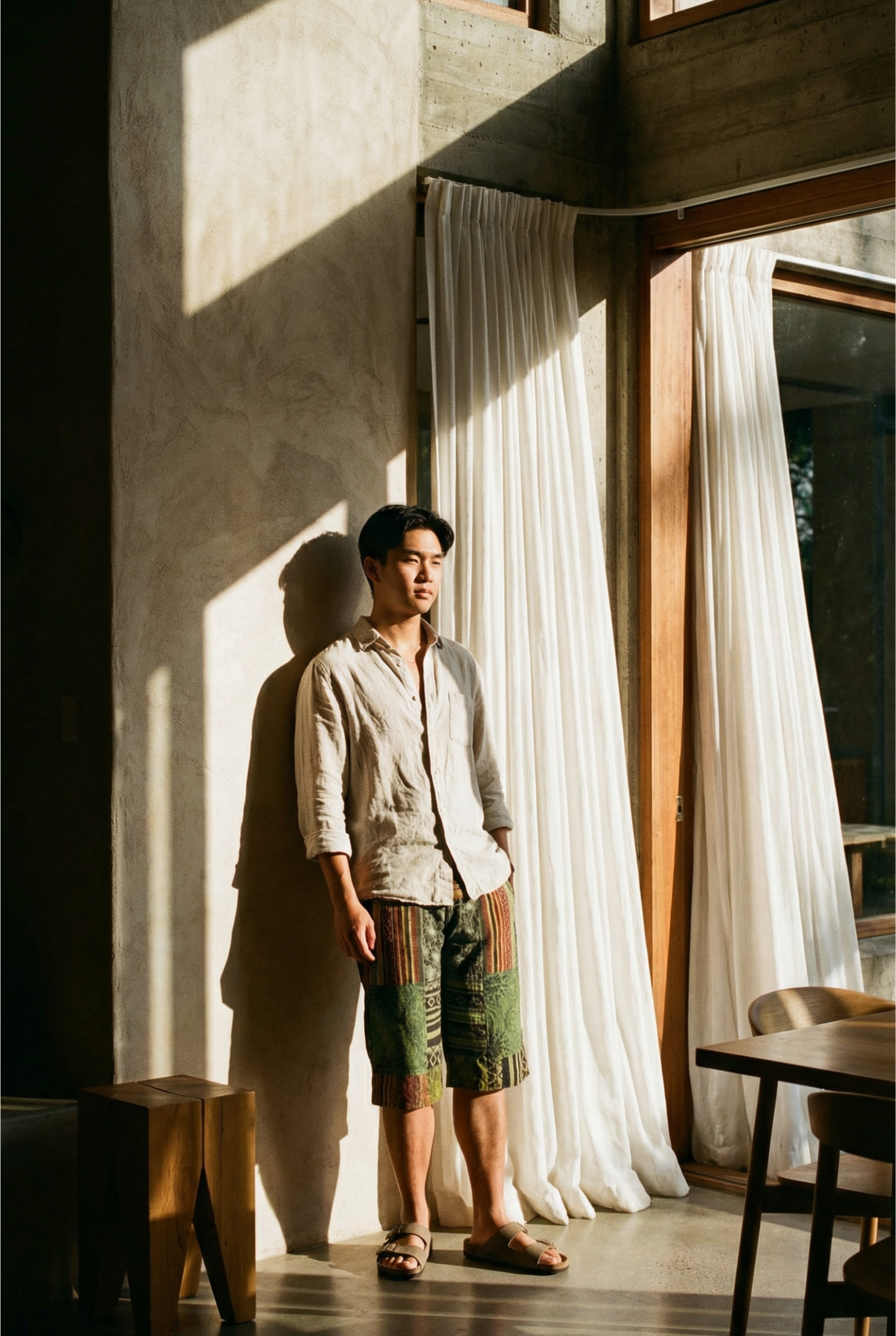Emerald Nomad Patch Shorts