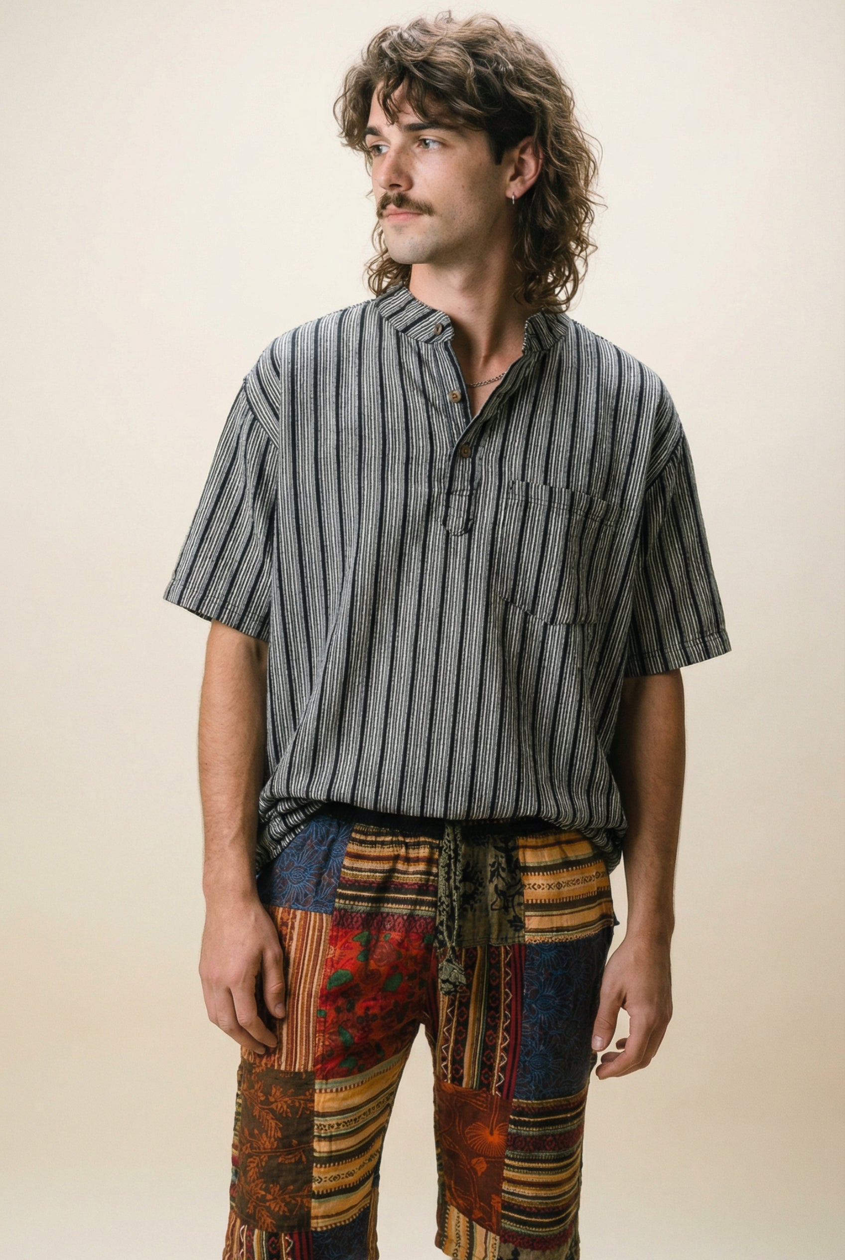 Saffron Nomad Patch Shorts