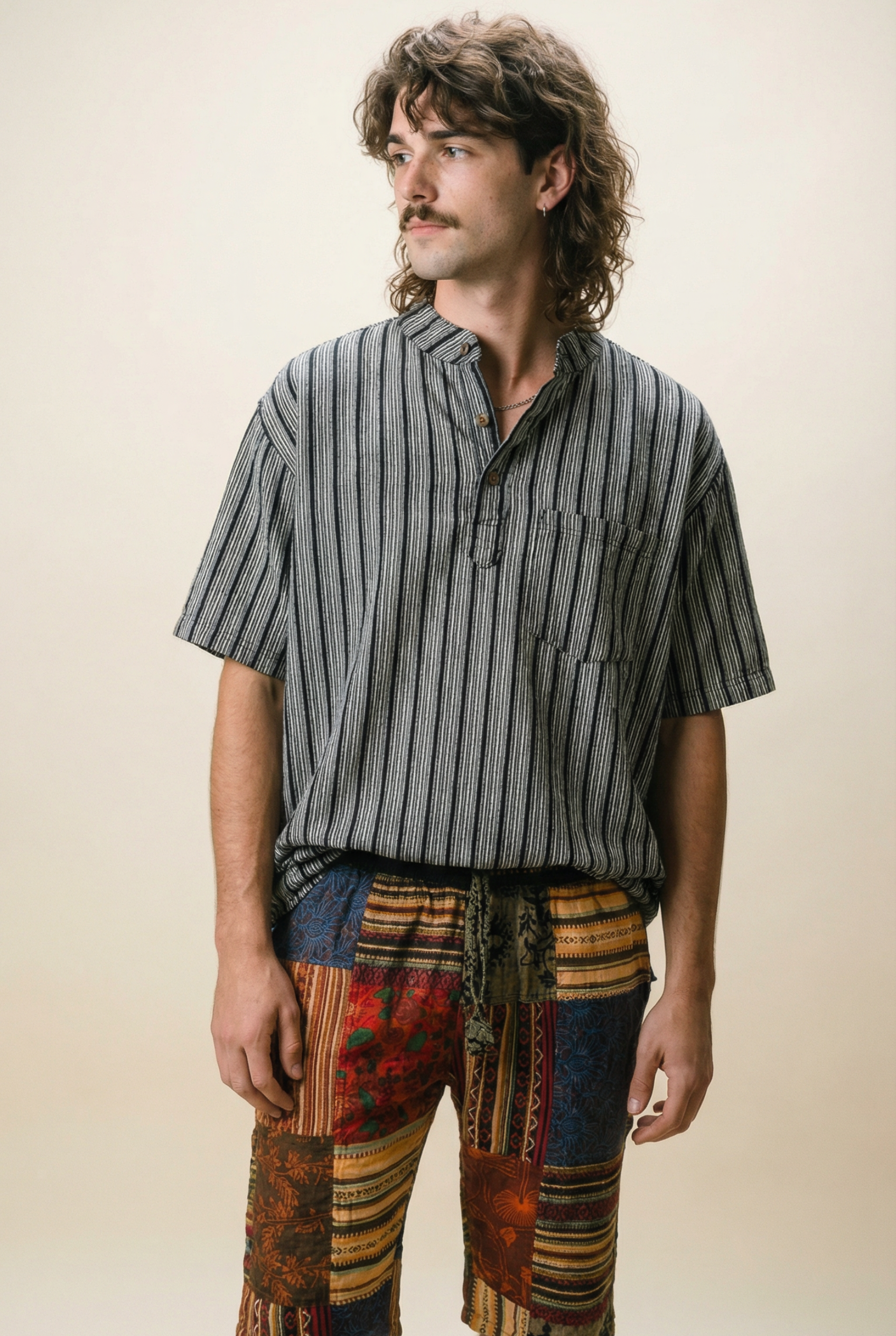 Saffron Nomad Patch Shorts