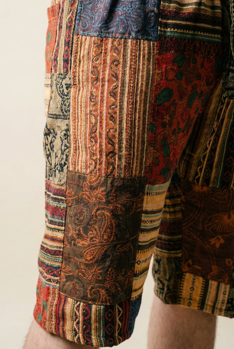 Saffron Nomad Patch Shorts
