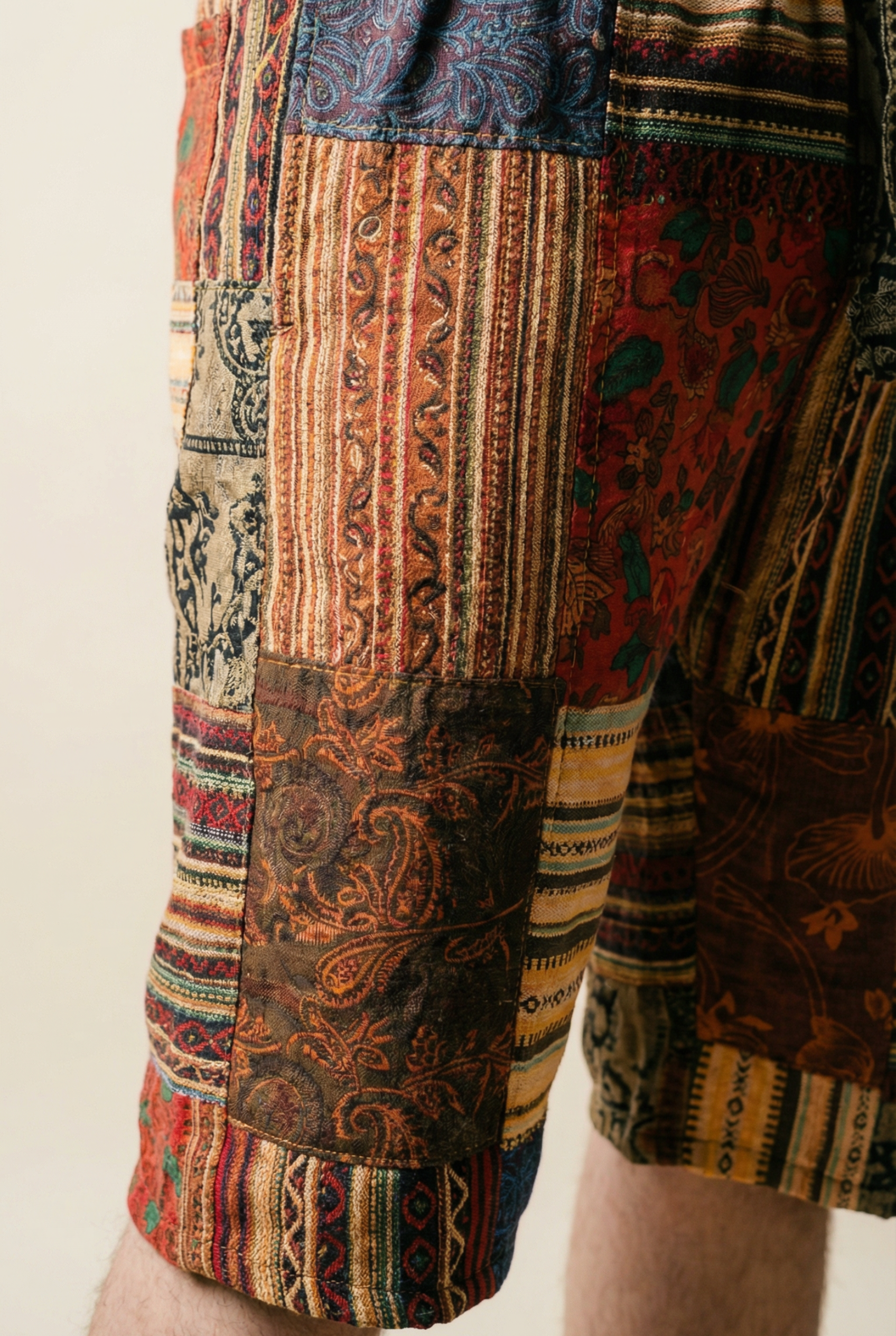 Saffron Nomad Patch Shorts