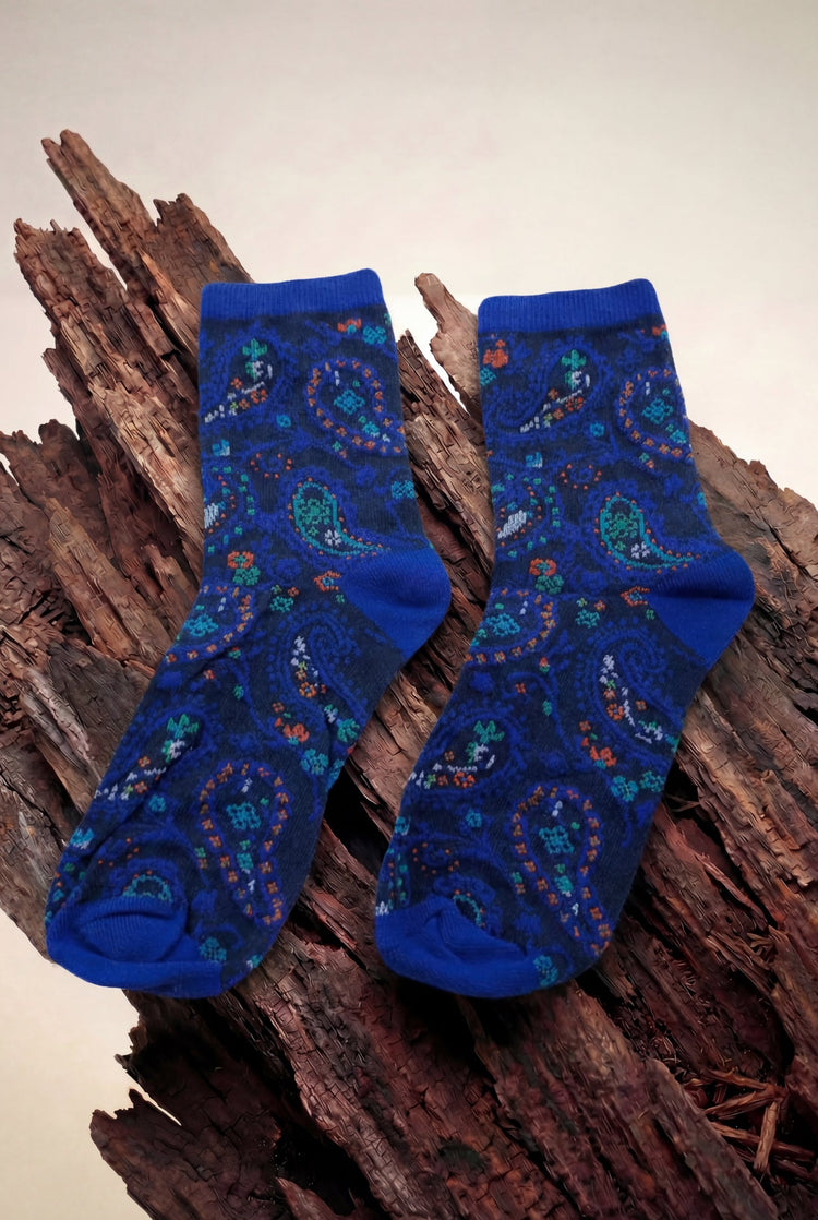 Ocean Blue Hippie Socks