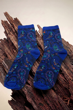 Ocean Blue Hippie Socks