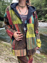 Green Horizon Patchwork Jacket