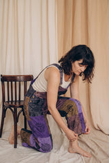 Ana wearing the Heathmoor Overalls, studio