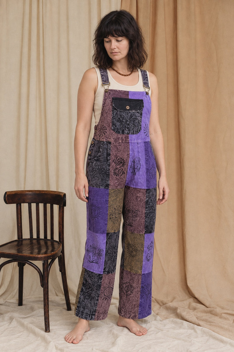 Ana wearing the Heathmoor Overalls, studio