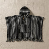 Kids Black Poncho flat lay