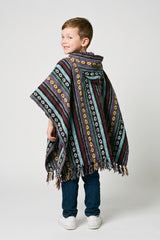 Kids Enchanted Forest Poncho — back view