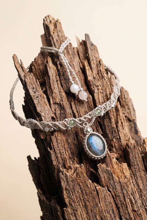 Labradorite Moon Choker
