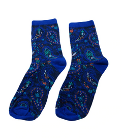 Patterned Hippie Socks - Blue - Hippie Hut Australia 