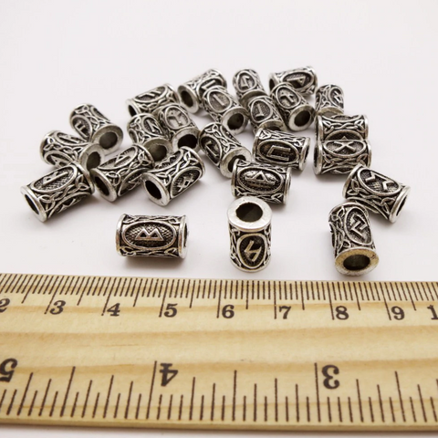Viking Rune Dreadlock Beads