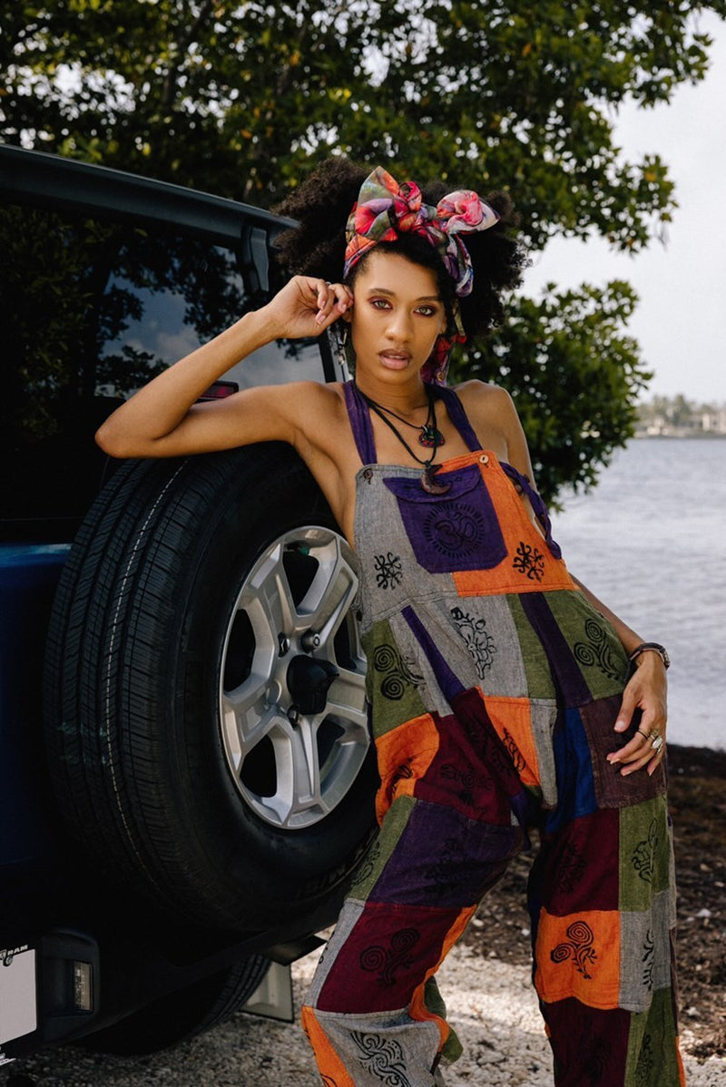 Handmade Nepalese Patchwork Overalls - Hippie Hut Australia 