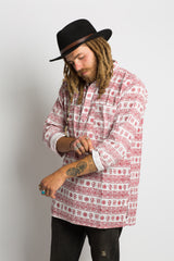 OM Symbol Handmade Nepalese Shirt - Hippie Hut Australia