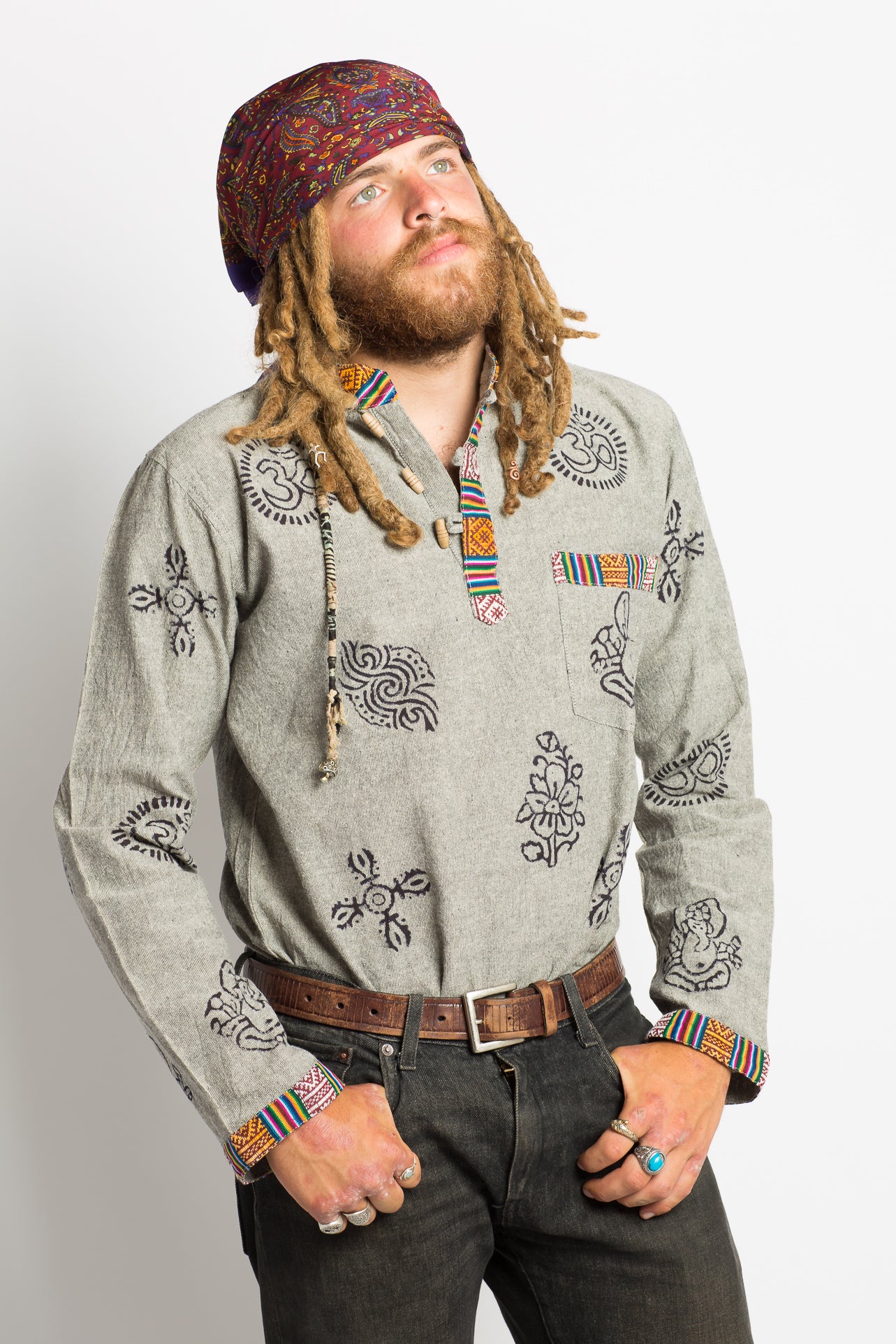 Large Sized Handmade Nepalese Shirt - Hippie Hut Australia 