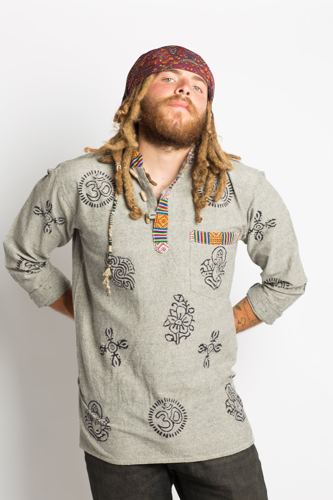 Large Sized Handmade Nepalese Shirt - Hippie Hut Australia 