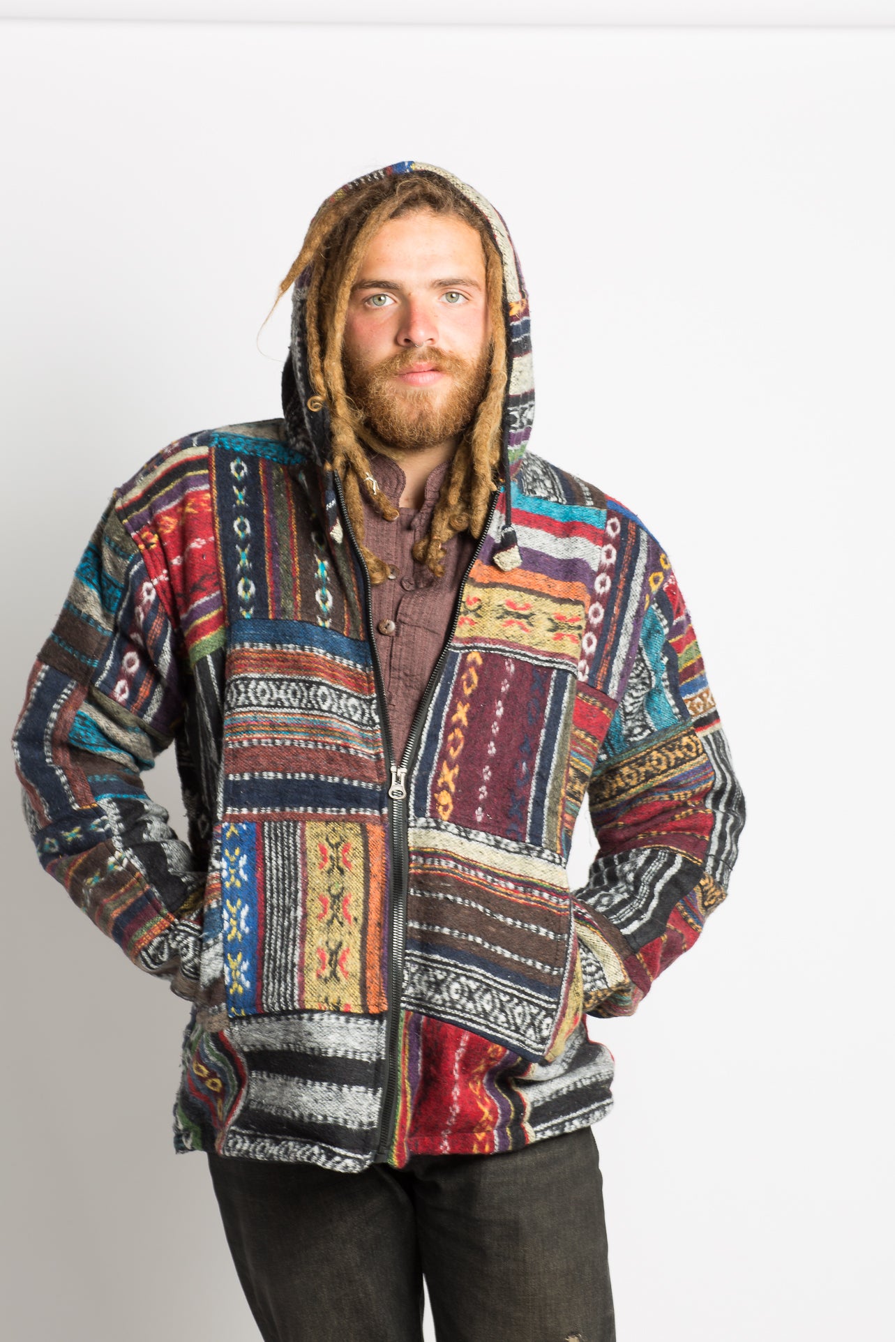 Handmade Nepalese Patchwork Jacket - Hippie Hut Australia 
