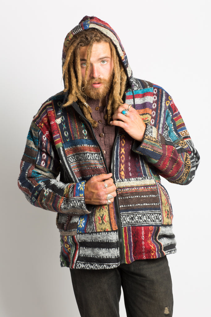 Handmade Nepalese Patchwork Jacket - Hippie Hut Australia 