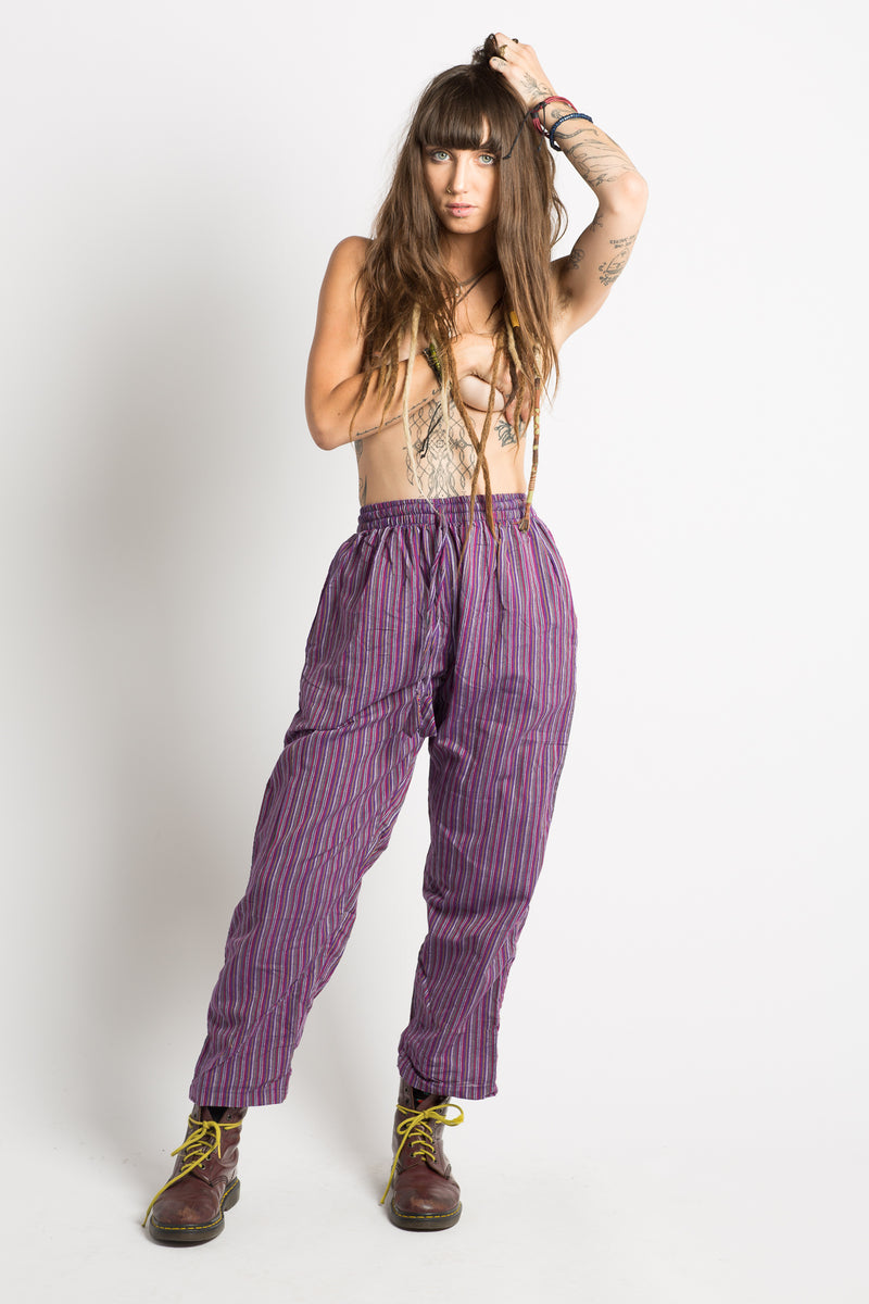 Handmade Nepalese Striped Hippie Pants - Hippie Hut Australia