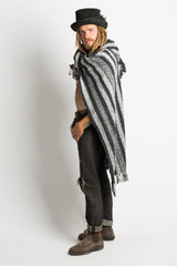 Handmade Black Nepalese Poncho - Hippie Hut Australia