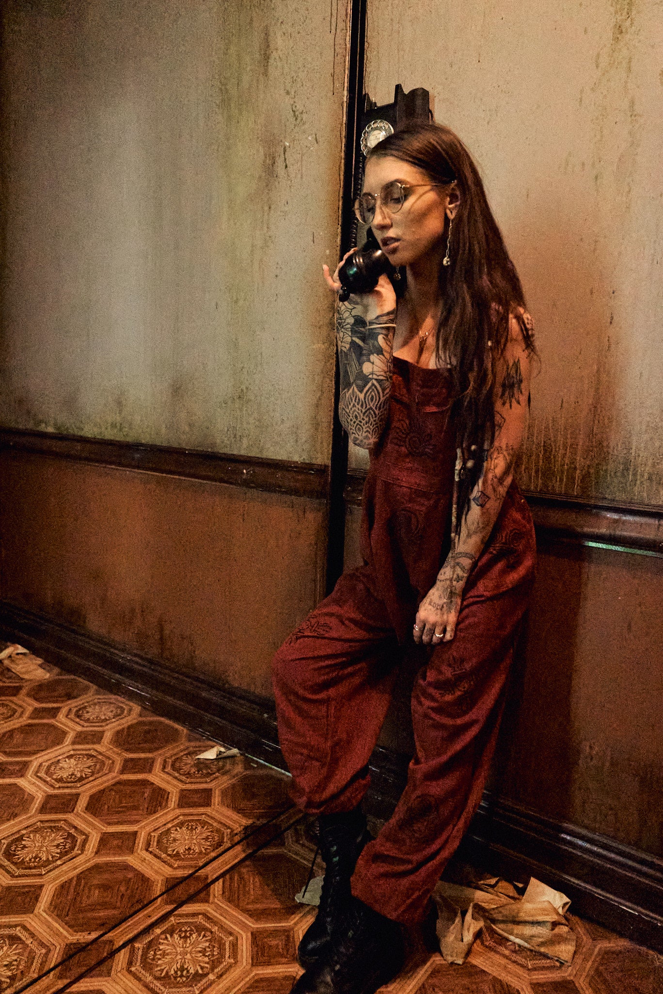 Handmade Nepalese Red Overalls - Hippie Hut Australia 