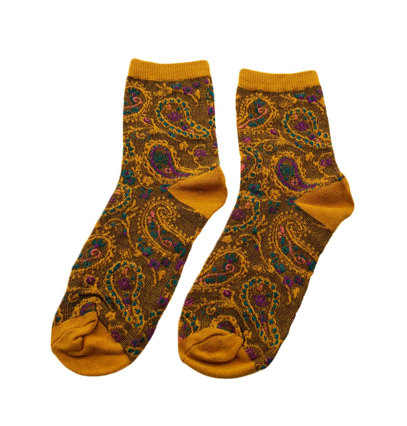 Sunshine Yellow Hippie Socks